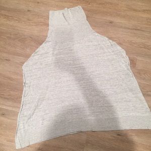 Lightweight sweater poncho cowl turtleneck